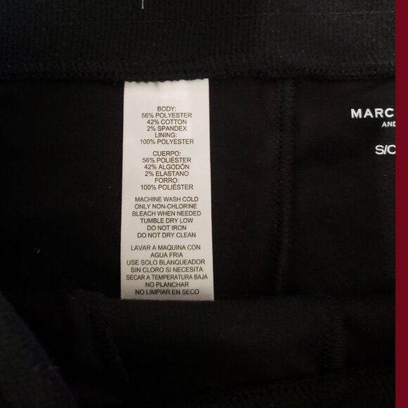Marc New York Womens Jogger Pants Polyester Blend Black Small - Picture 13 of 14